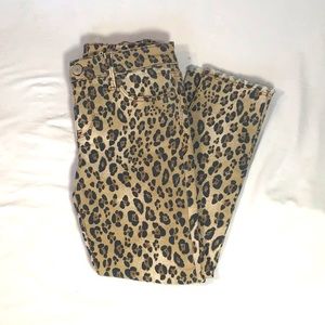 GAP Girls Leopard Print Skinny Jeans